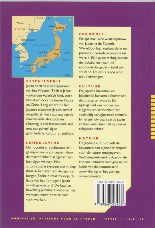 Achterkant van Japan