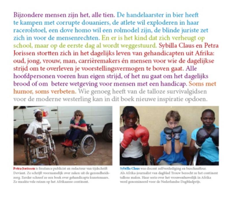 Achterkant van Helden op stokken