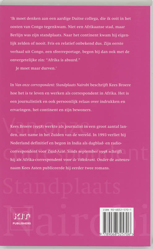 Achterkant van Standplaats Nairobi