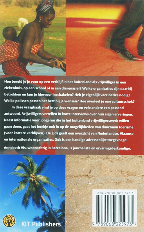 Achterkant van Vrijwilligerswerk in het buitenland