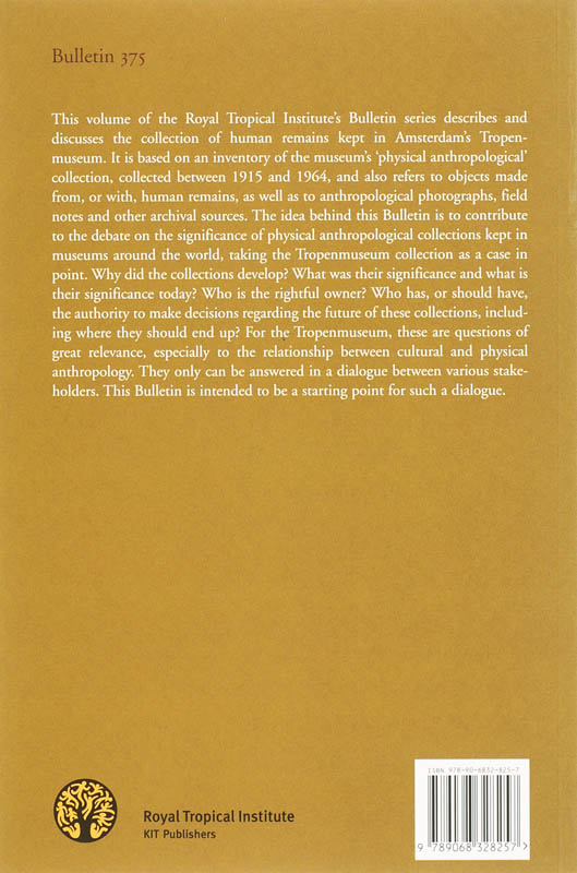 Achterkant van Physical anthropology reconsidered