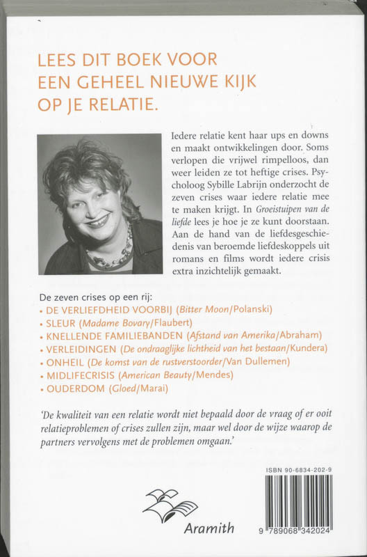 Achterkant van Groeistuipen van de liefde