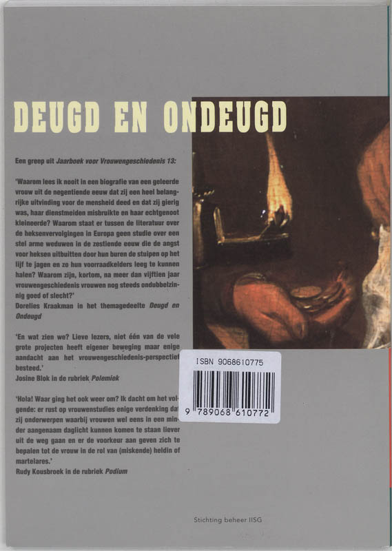 Achterkant van Deugd en ondeugd