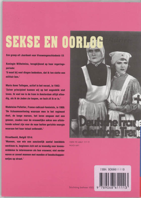 Achterkant van 15 Sekse en oorlog