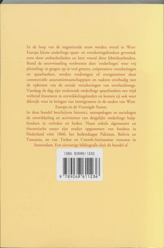 Achterkant van Onderlinge hulpfondsen
