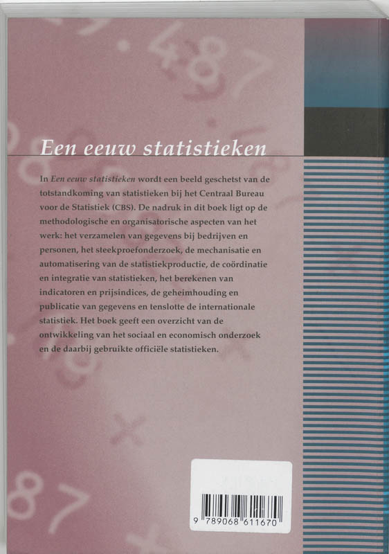 Achterkant van Een eeuw statistieken