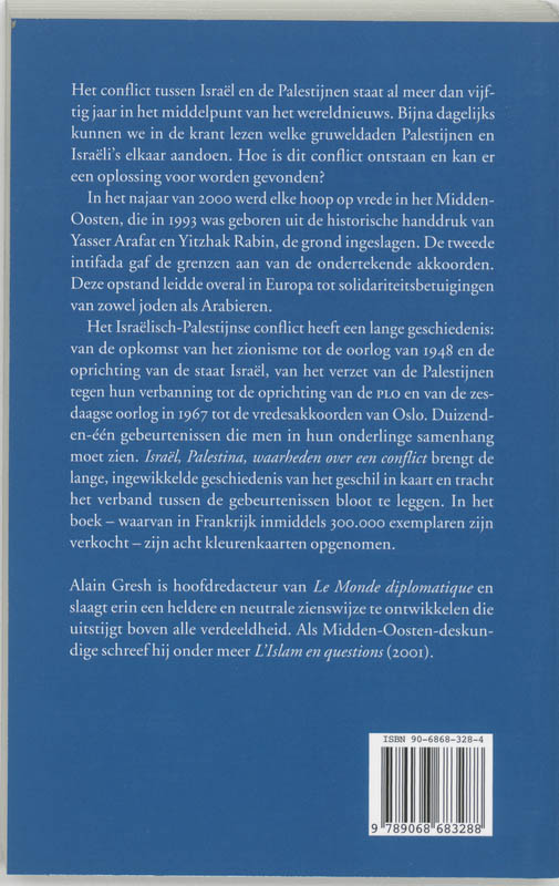 Achterkant van Israel, Palestina
