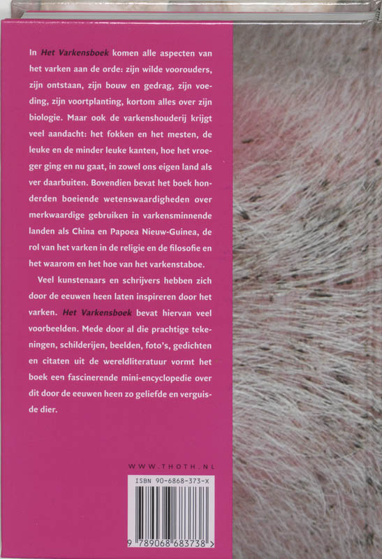 Achterkant van Het Varkensboek