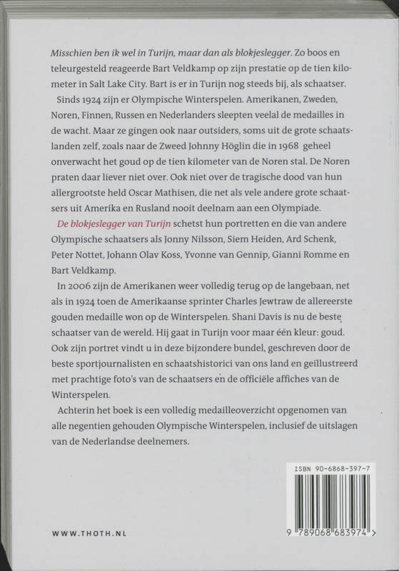 Achterkant van De blokjeslegger van Turijn