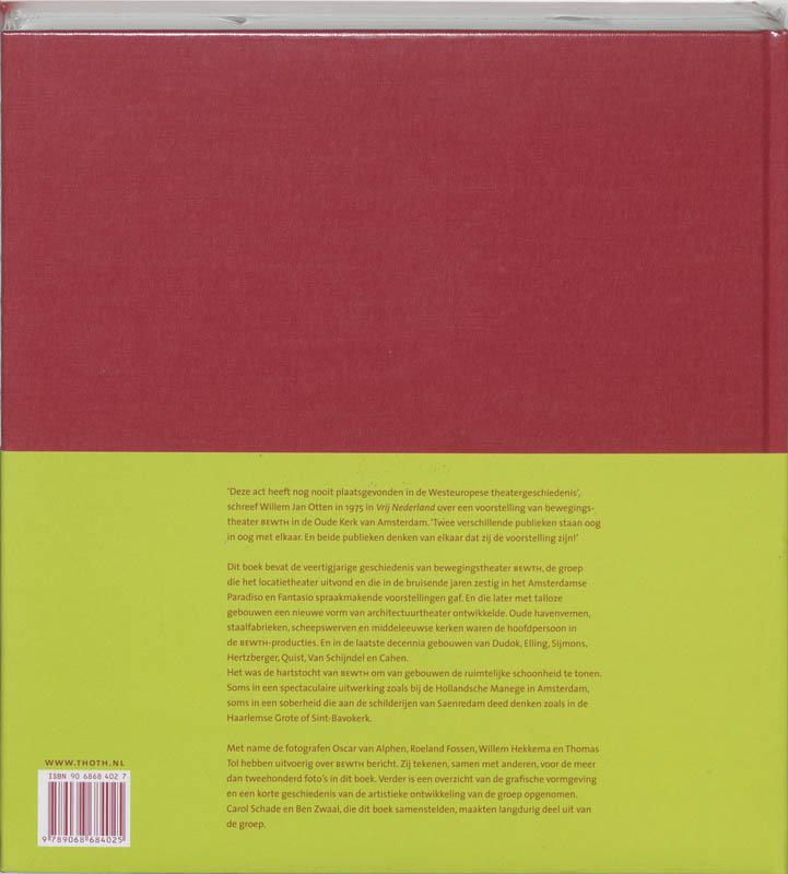 Achterkant van BEWTH Voltooid 1965-2005