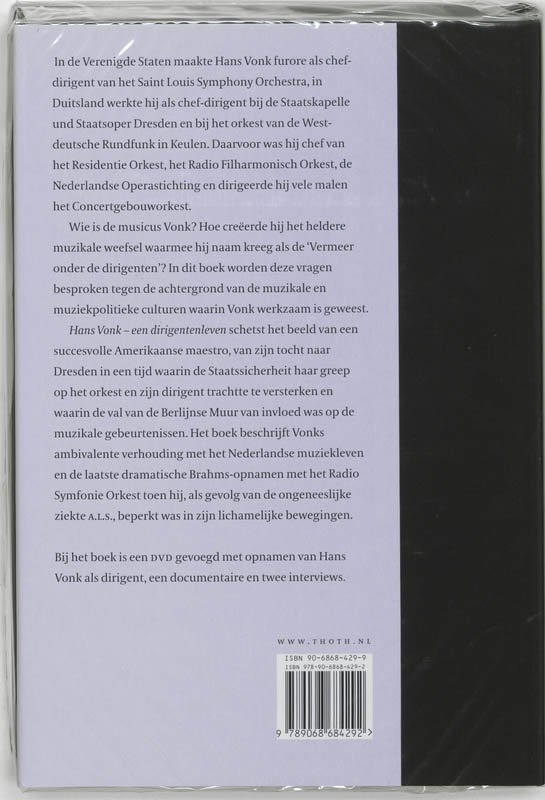 Achterkant van Hans Vonk