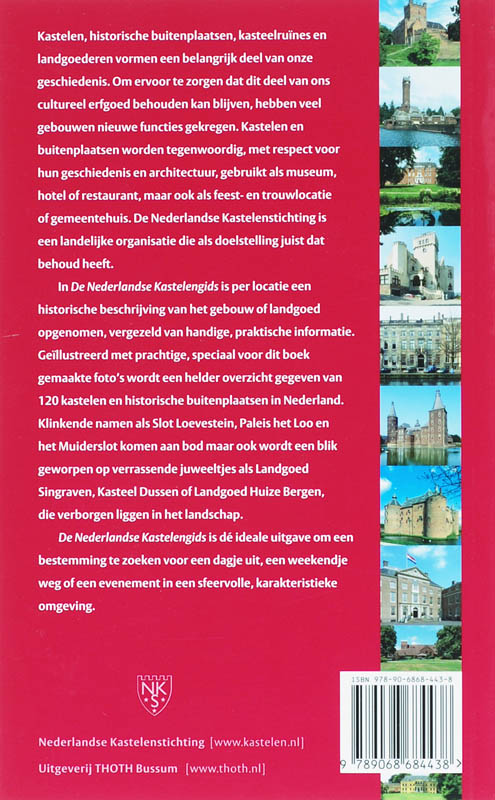 Achterkant van De Nederlandse Kastelengids