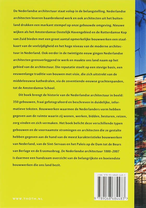 Achterkant van De Nederlandse architectuur 1000-2010