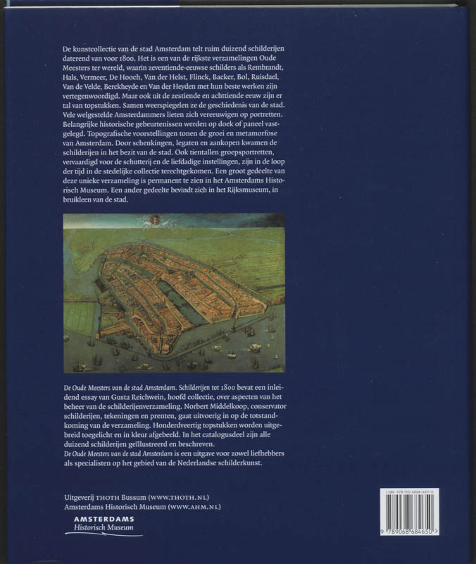 Achterkant van De Oude Meesters van de stad Amsterdam