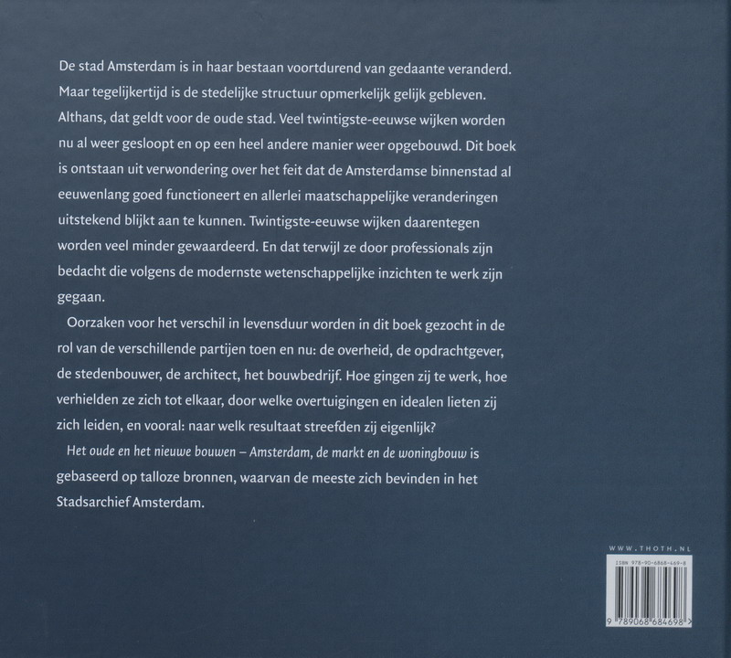 Achterkant van Het oude en het nieuwe bouwen