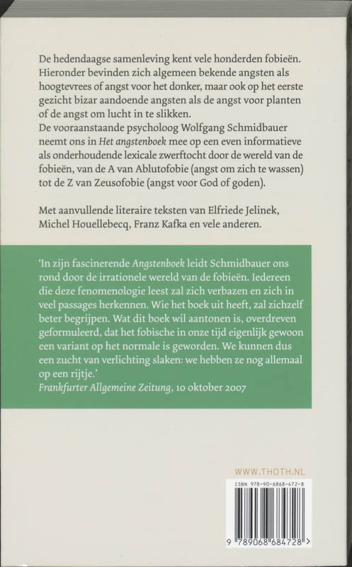 Achterkant van Het angstenboek