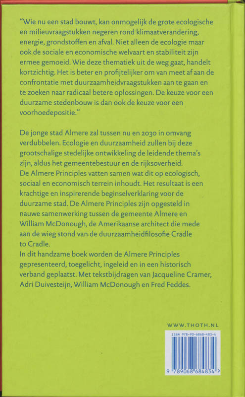Achterkant van De Almere Principles