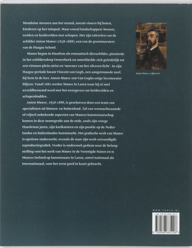 Achterkant van Anton Mauve 1838-1888