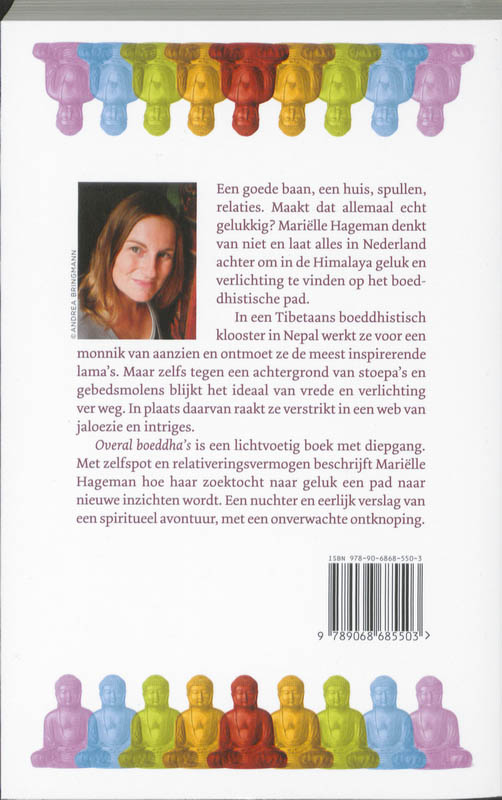 Achterkant van Overal boeddha's
