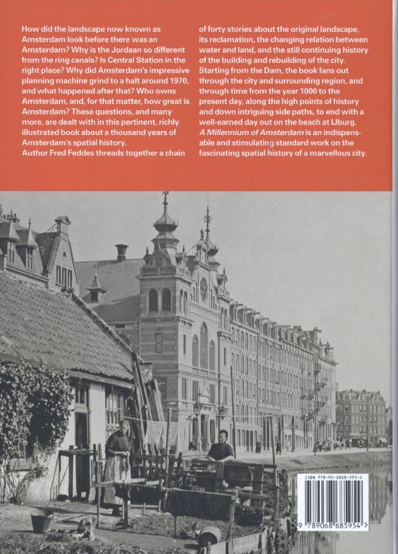 Achterkant van A millenium of Amsterdam