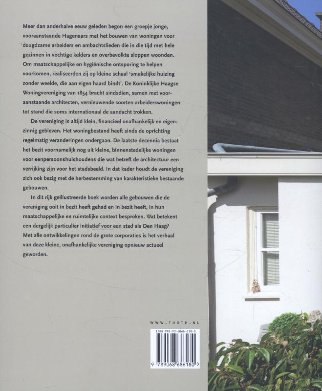 Achterkant van Koninklijke Haagse Woningvereniging van 1854