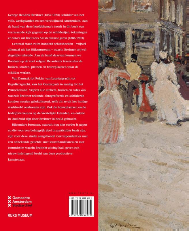 Achterkant van George Hendrik Breitner in Amsterdam