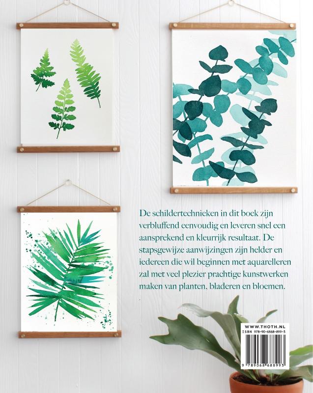 Achterkant van Modern botanisch aquarelleren