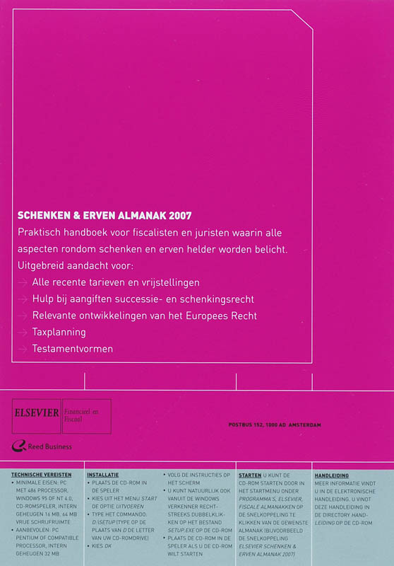 Achterkant van 2007