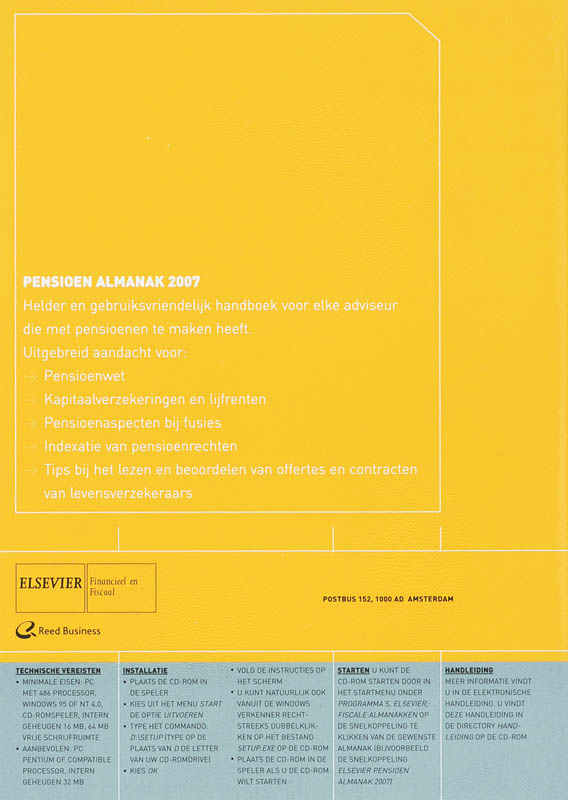 Achterkant van 2007