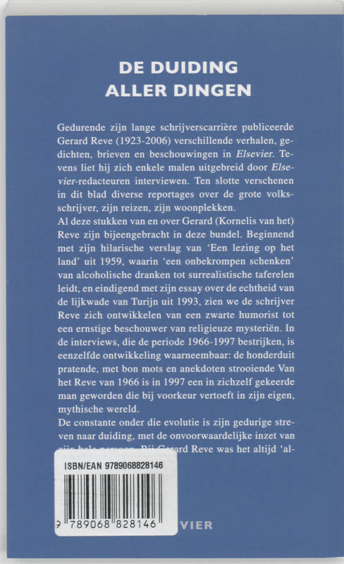 Achterkant van De duiding aller dingen