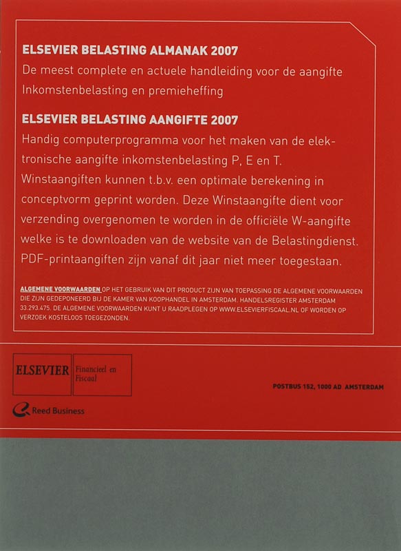 Achterkant van 2007