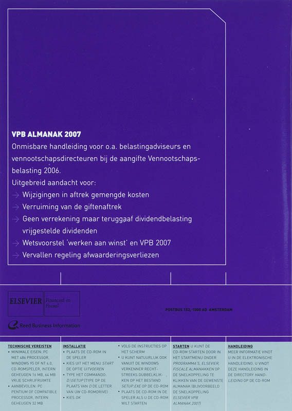 Achterkant van 2007