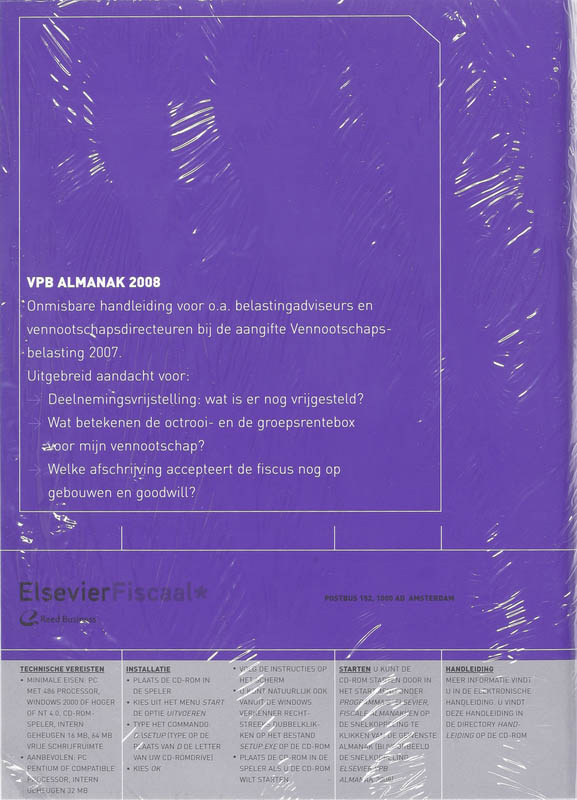 Achterkant van 2008