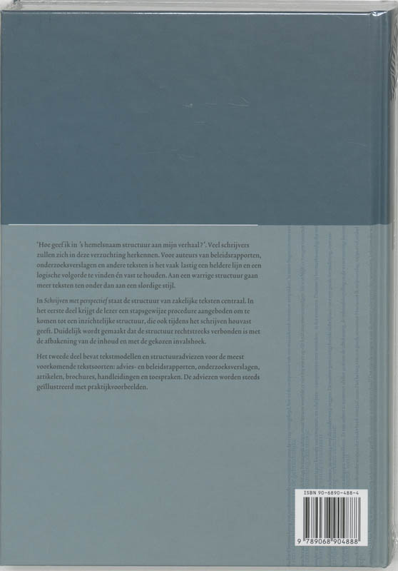 Achterkant van Schrijven met perspectief