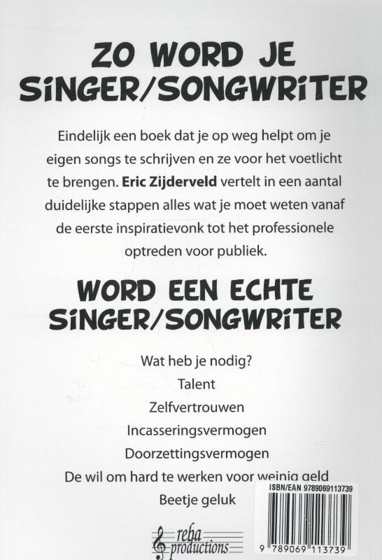 Achterkant van Zo word je singer/songwriter