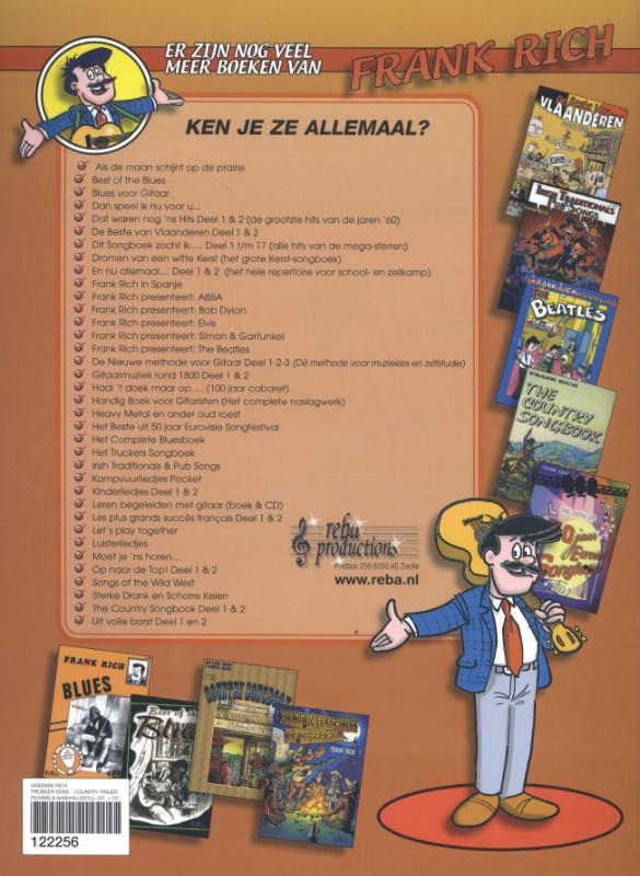 Achterkant van Probeer eens ... country gitaar