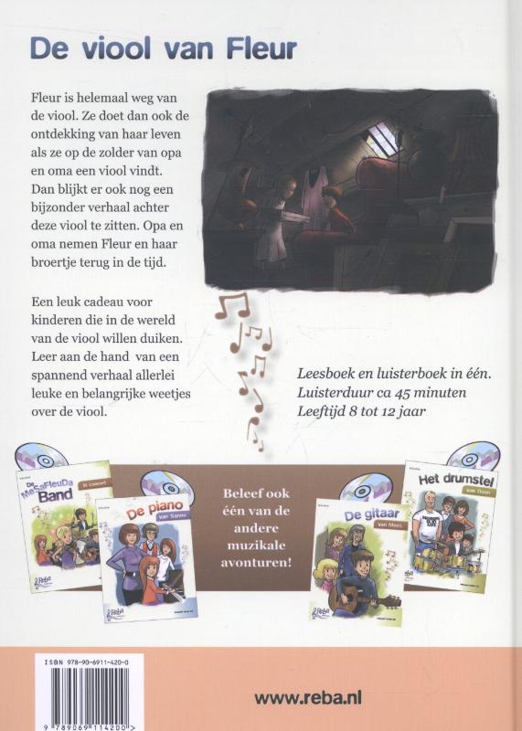 Achterkant van De viool van Fleur