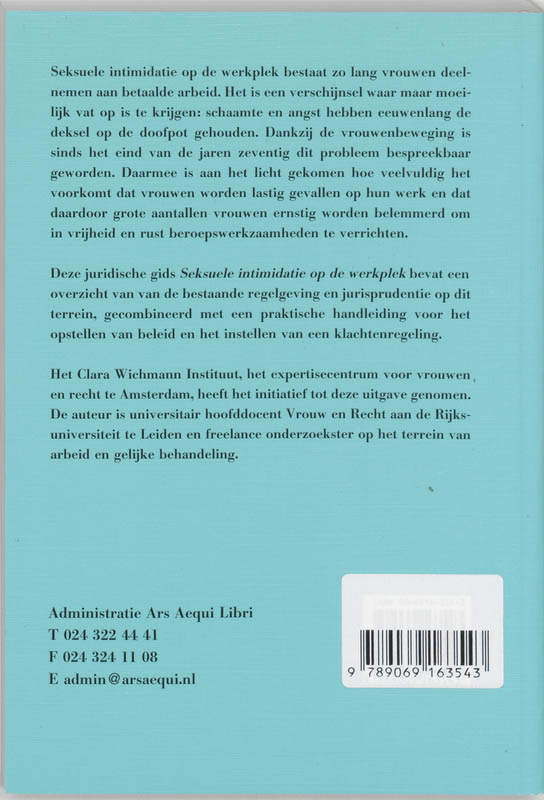 Achterkant van Seksuele intimidatie op de werkplek