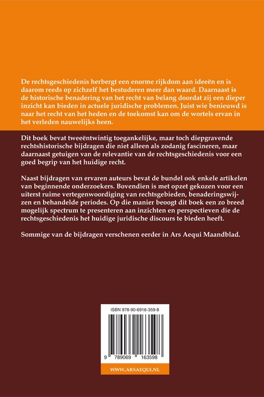 Achterkant van Historische wortels van het recht