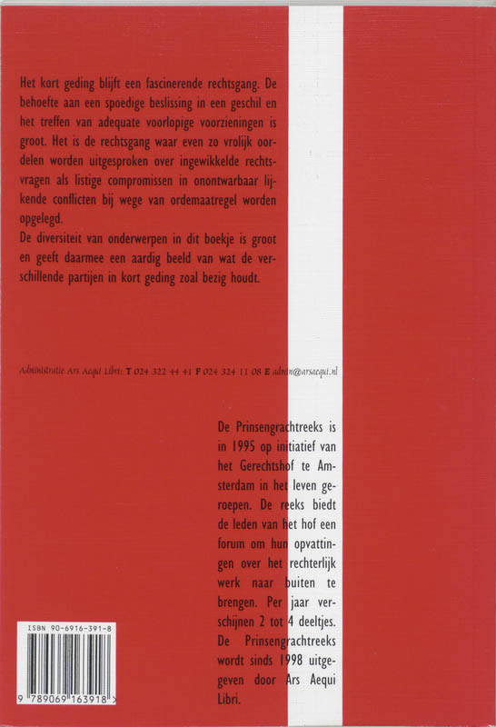 Achterkant van Naar ons voorlopig oordeel