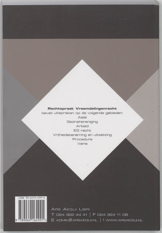 Achterkant van Jurisprudentie 1974-2003