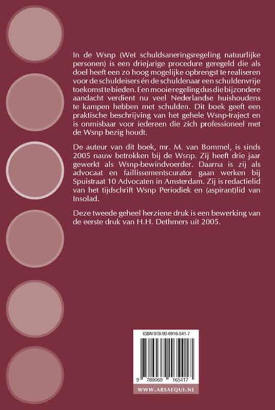 Achterkant van Van schuldsanering tot schone lei