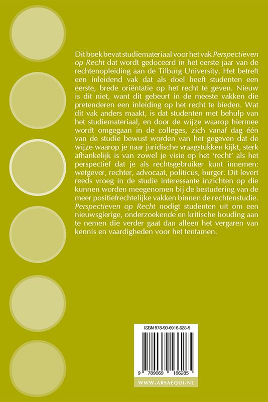 Achterkant van Perspectieven op recht