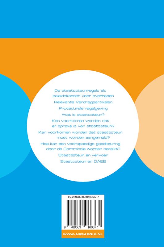 Achterkant van De Europese staatssteunregels 2015