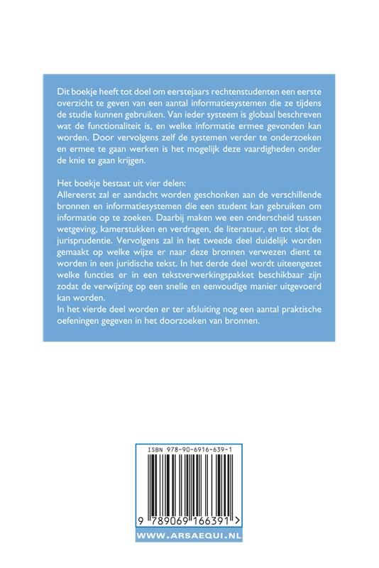 Achterkant van Bronnen zoeken, bronnen verantwoorden
