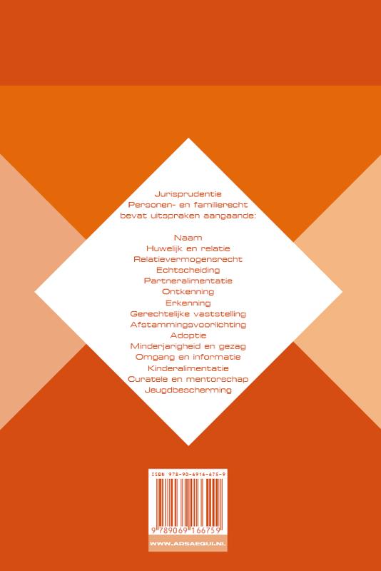 Achterkant van Personen- en familierecht