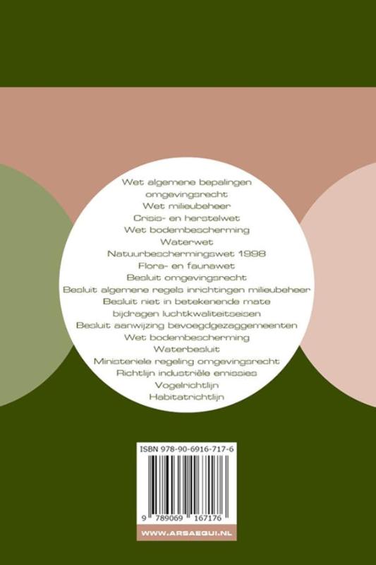Achterkant van Omgevings- & milieurecht 2015/2016