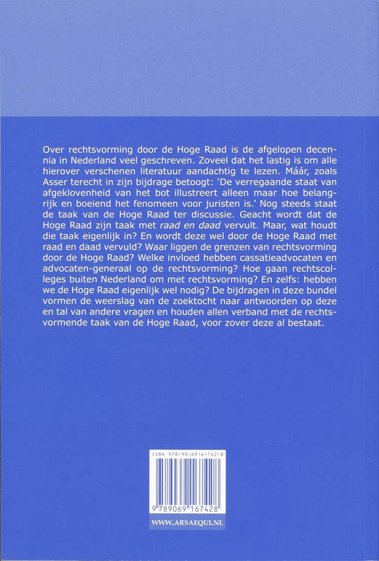 Achterkant van Raad en daad