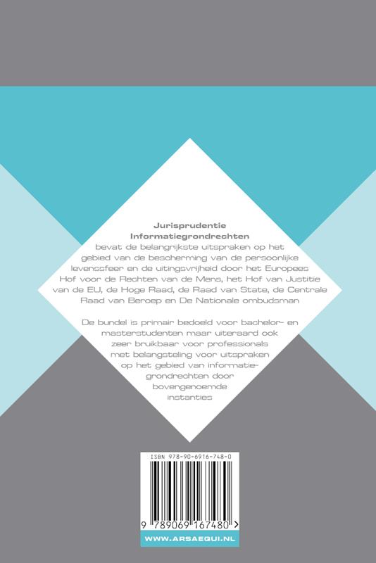 Achterkant van Jurisprudentie informatiegrondrechten