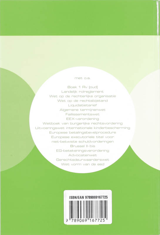 Achterkant van Burgerlijk procesrecht 2008/2009